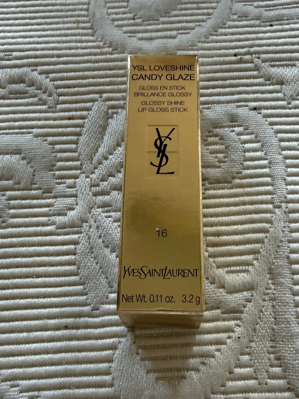 YSL Candy Glaze Lip Gloss Stick Color: 16 Watermelon High